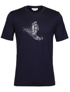Herren Icebreaker Kurzarmshirts^Merino Tech Lite Ii T-Shirt Skiing Yeti Herren