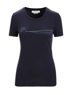 Damen Icebreaker Kurzarmshirts^Merino Tech Lite Ii T-Shirt Cadence Paths Damen