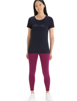 Damen Icebreaker Kurzarmshirts^Merino Tech Lite Ii T-Shirt Moon Phase Damen