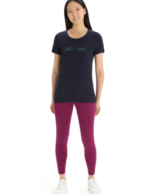 Damen Icebreaker Kurzarmshirts^Merino Tech Lite Ii T-Shirt Moon Phase Damen
