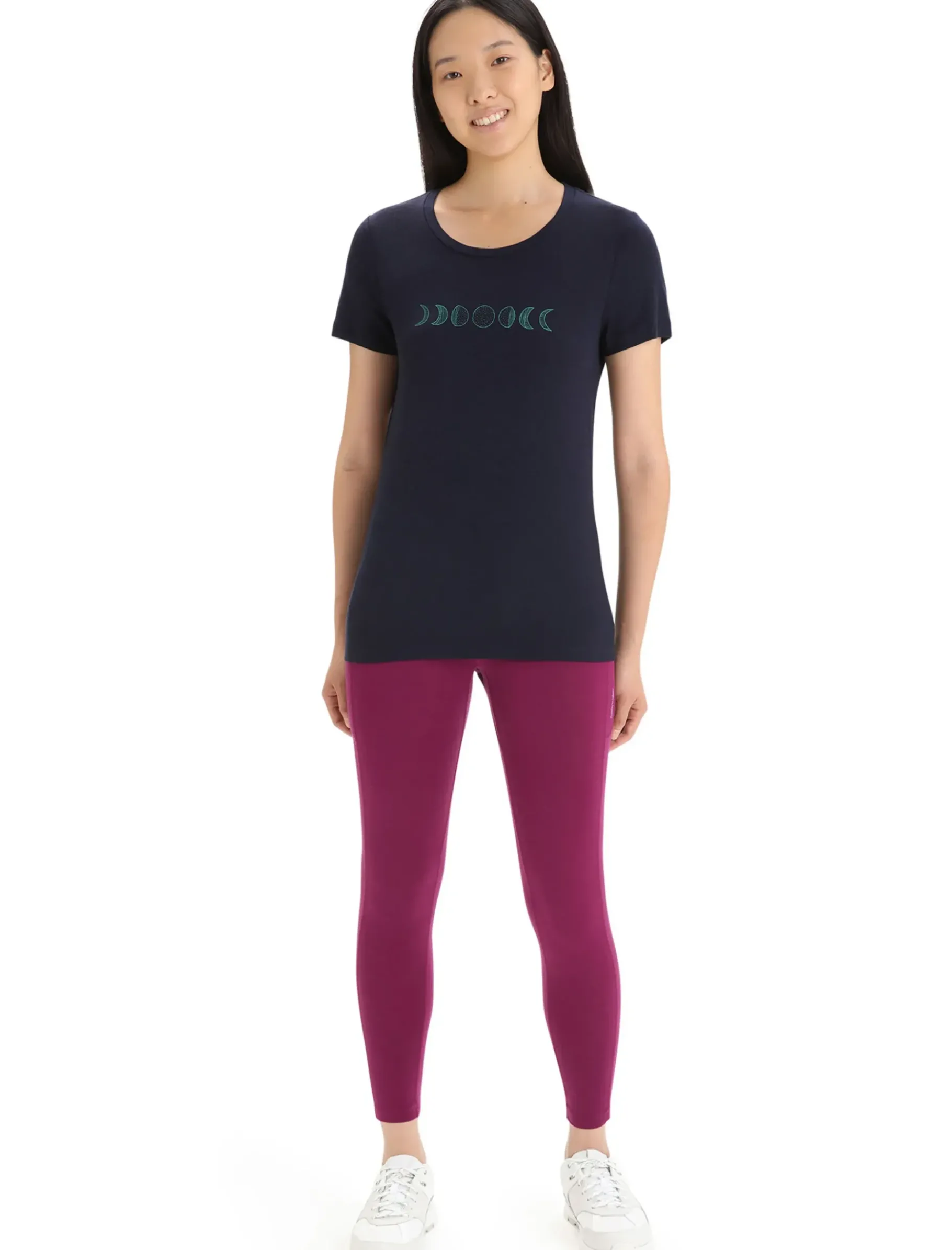 Damen Icebreaker Kurzarmshirts^Merino Tech Lite Ii T-Shirt Moon Phase Damen