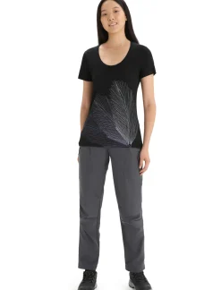 Damen Icebreaker Kurzarmshirts^Merino Tech Lite Ii T-Shirt Mit U-Ausschnitt Plume Damen