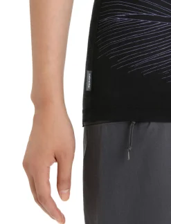 Damen Icebreaker Kurzarmshirts^Merino Tech Lite Ii T-Shirt Mit U-Ausschnitt Plume Damen