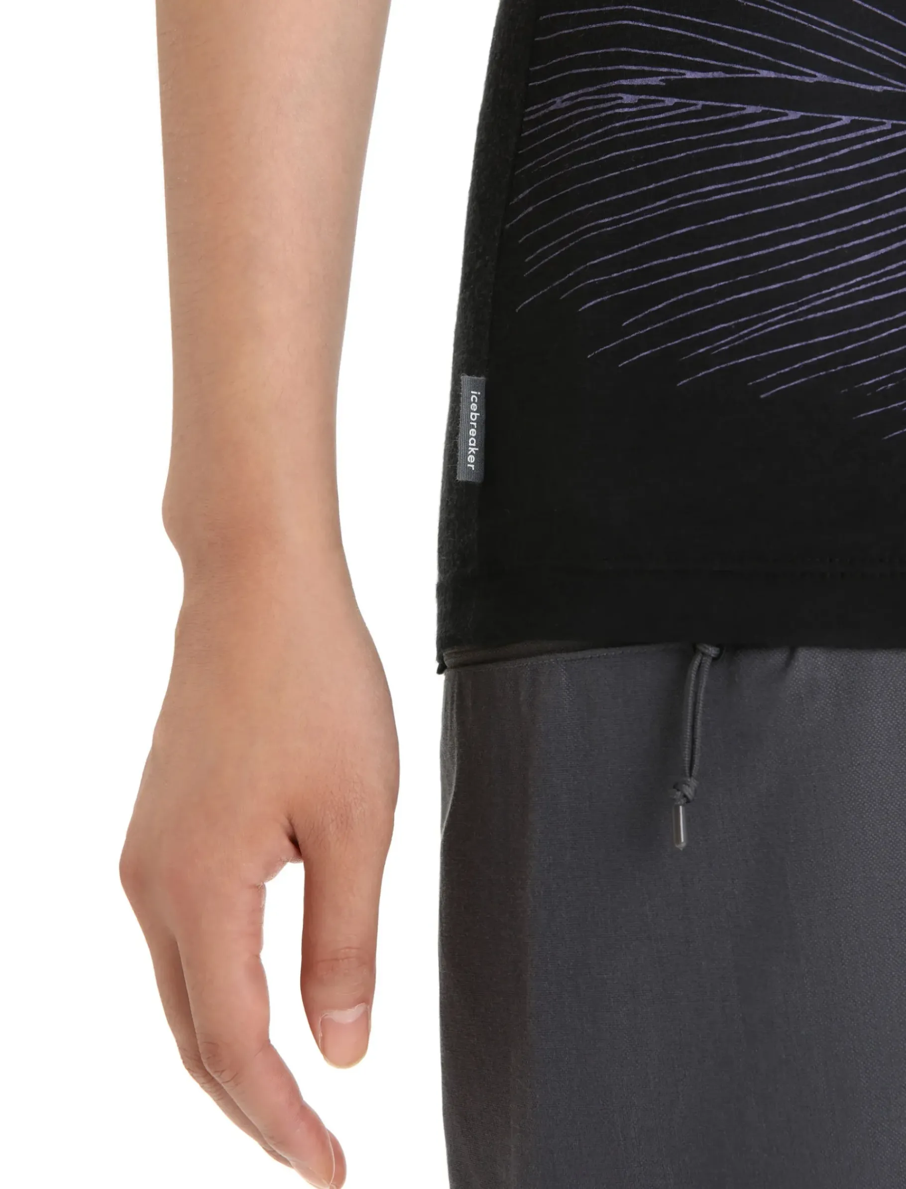 Damen Icebreaker Kurzarmshirts^Merino Tech Lite Ii T-Shirt Mit U-Ausschnitt Plume Damen