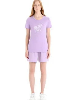 Damen Icebreaker Kurzarmshirts^Merino Tech Lite Ii T-Shirt Ib Natural Damen