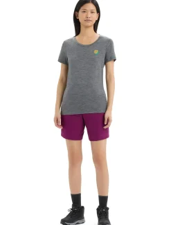 Damen Icebreaker Kurzarmshirts^Merino Tech Lite Ii T-Shirt Springtime Flowers Damen