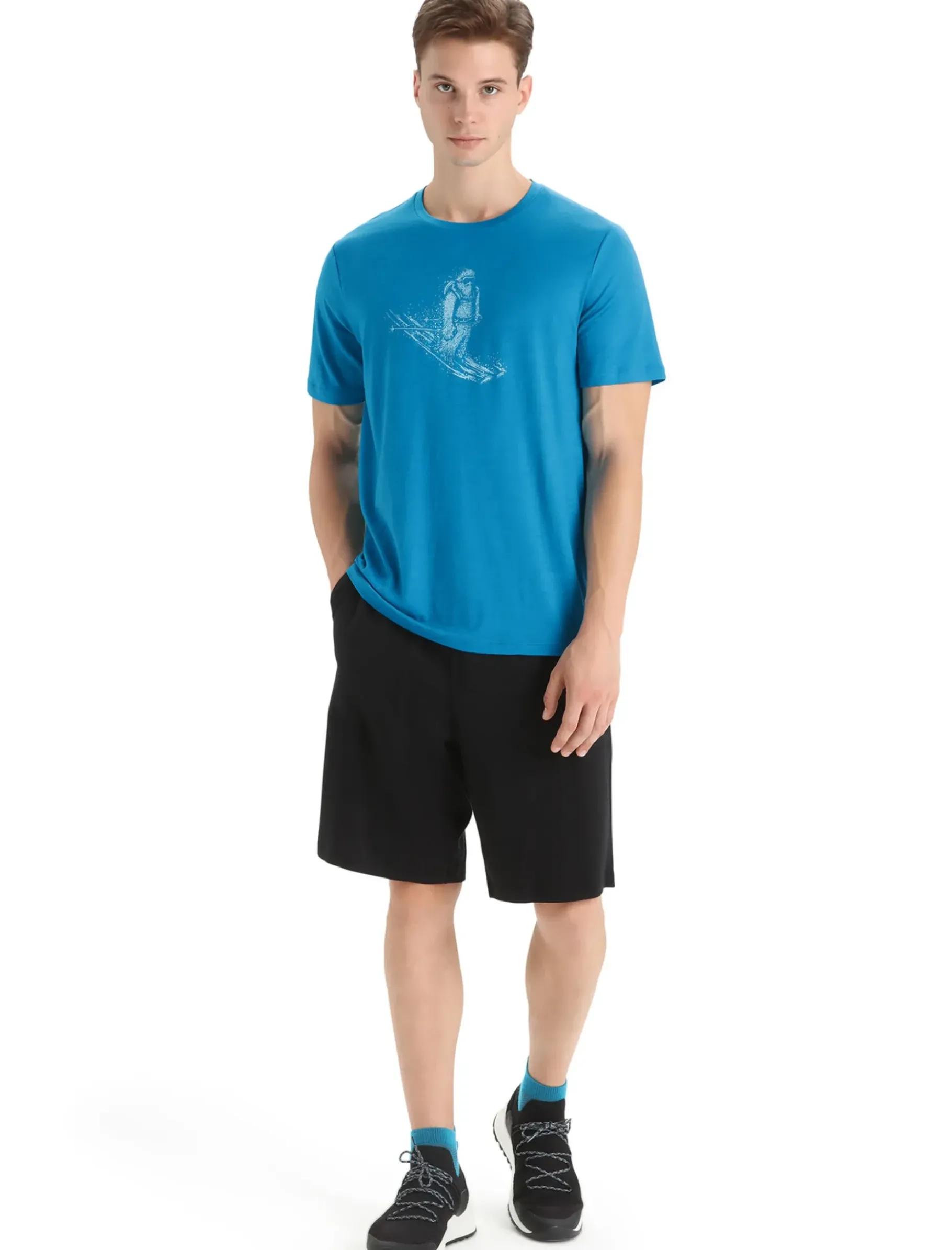 Herren Icebreaker Kurzarmshirts^Merino Tech Lite Ii T-Shirt Skiing Yeti Herren