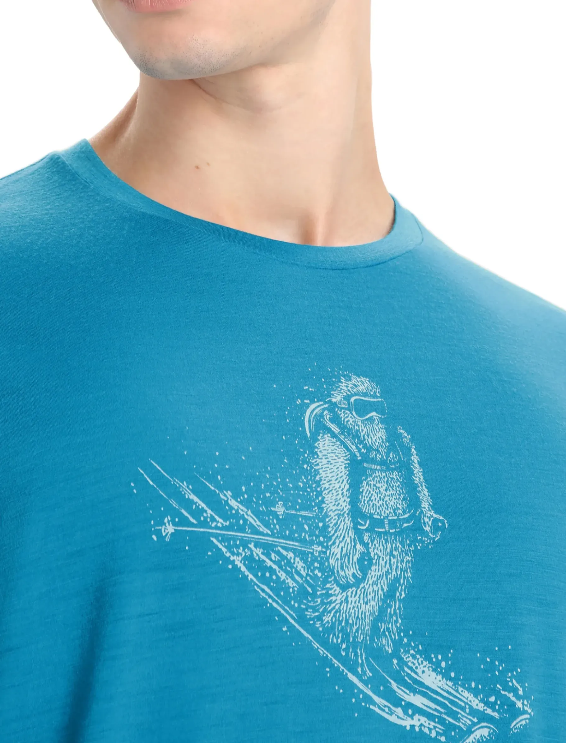 Herren Icebreaker Kurzarmshirts^Merino Tech Lite Ii T-Shirt Skiing Yeti Herren