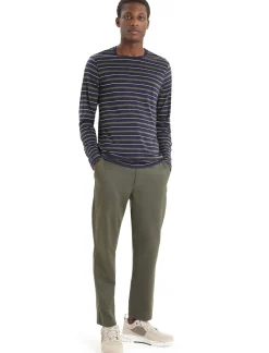 Herren Icebreaker Langärmlige Oberteile^Merino Wave Langarmshirt Stripe Herren