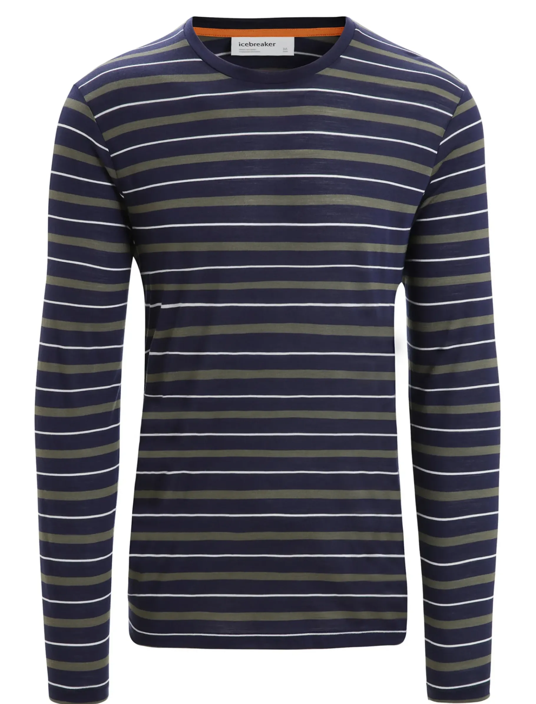 Herren Icebreaker Langärmlige Oberteile^Merino Wave Langarmshirt Stripe Herren