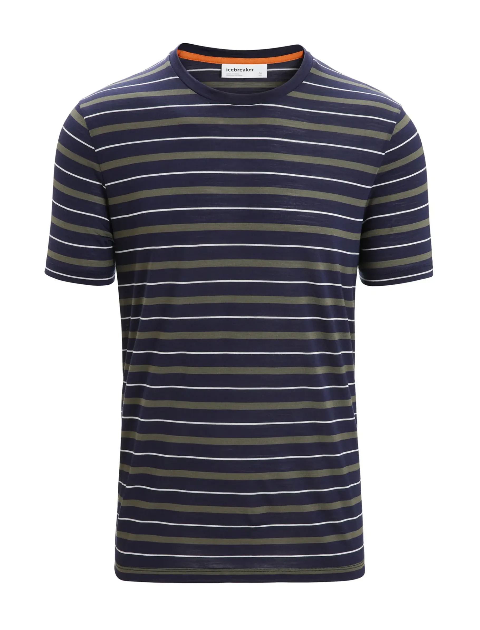Herren Icebreaker Kurzarmshirts^Merino Wave T-Shirt Stripe Herren