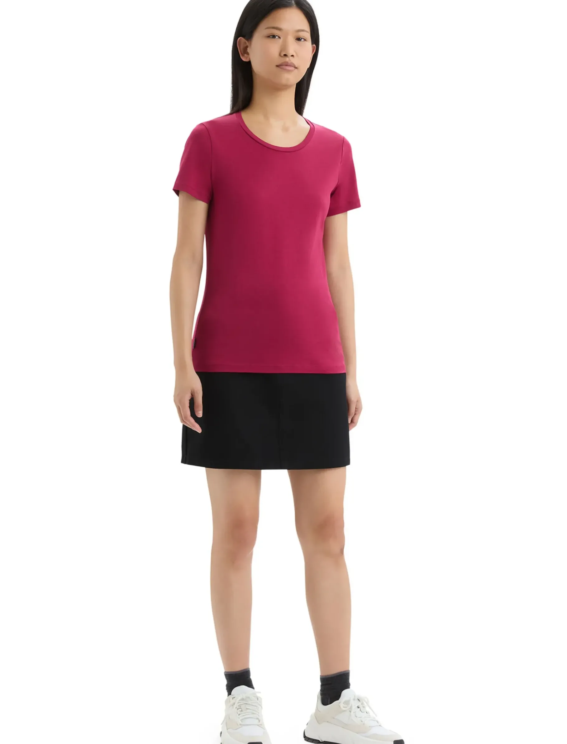 Damen Icebreaker Kurzarmshirts^Tencel™ Cotton T-Shirt Damen
