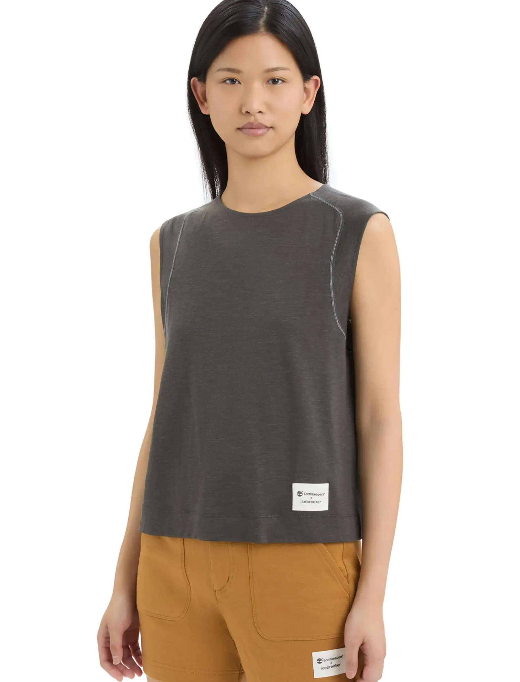 Damen Icebreaker Kurzarmshirts^Timberland X Merino Leinen Armelloses Top Damen