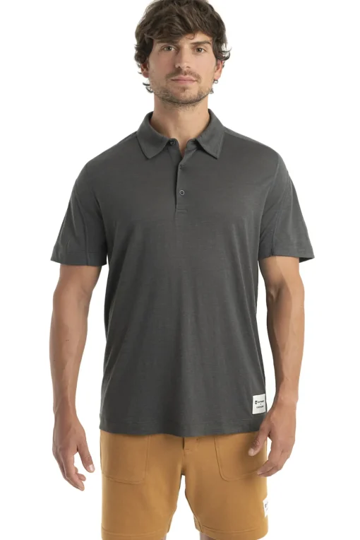 Herren Icebreaker Kurzarmshirts^Timberland X Merino Leinen Kurzarmpolo Herren