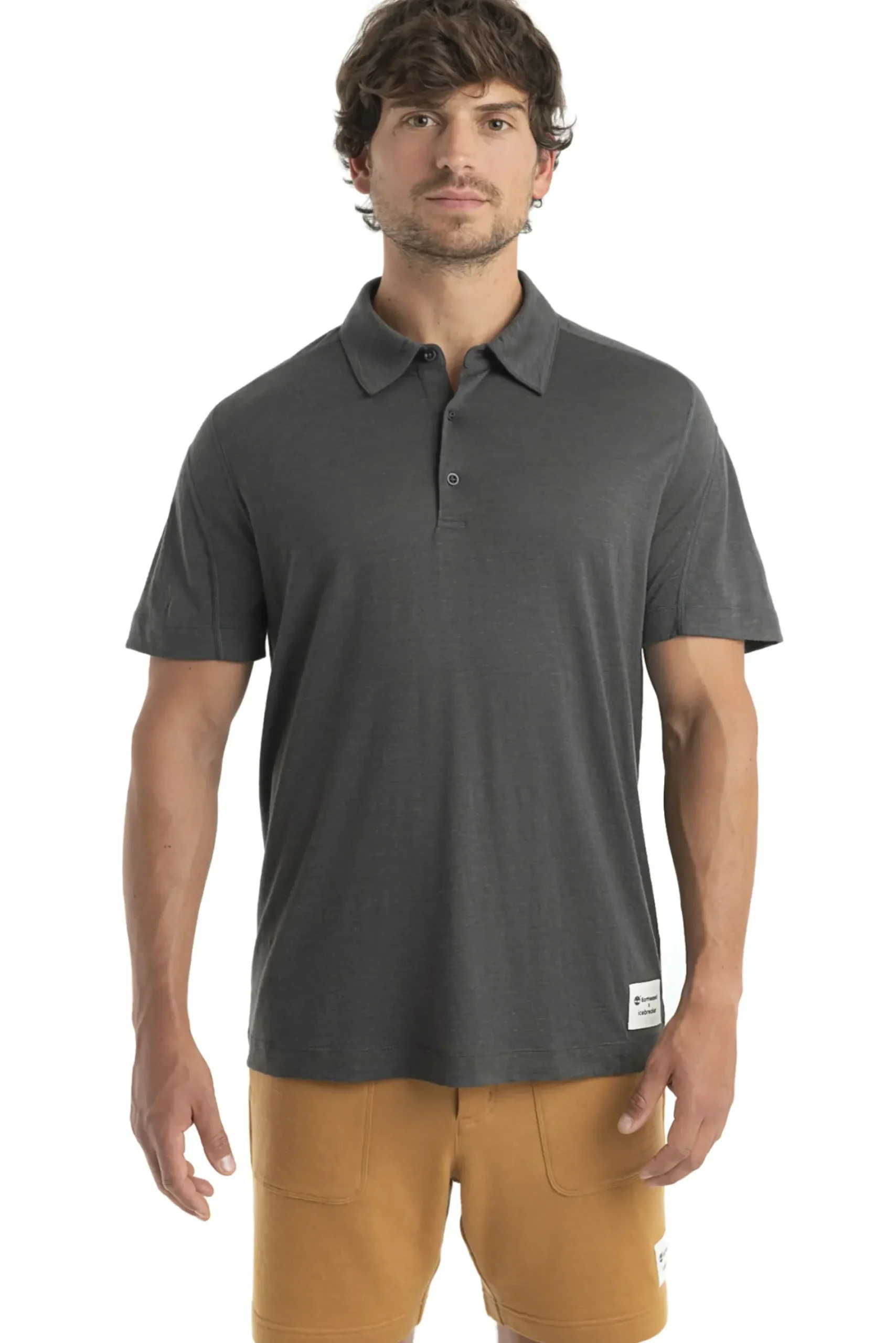 Herren Icebreaker Kurzarmshirts^Timberland X Merino Leinen Kurzarmpolo Herren