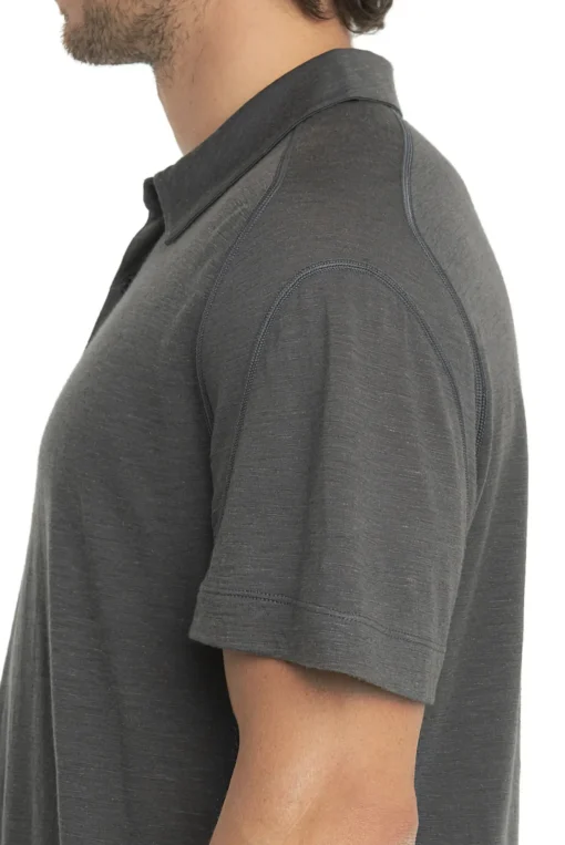 Herren Icebreaker Kurzarmshirts^Timberland X Merino Leinen Kurzarmpolo Herren