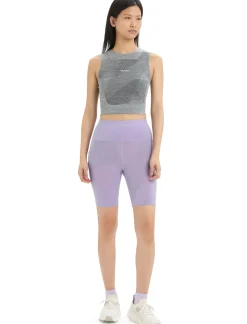 Damen Icebreaker Kurzarmshirts^Zoneknit™ Merino Crop Top Geodetic Damen