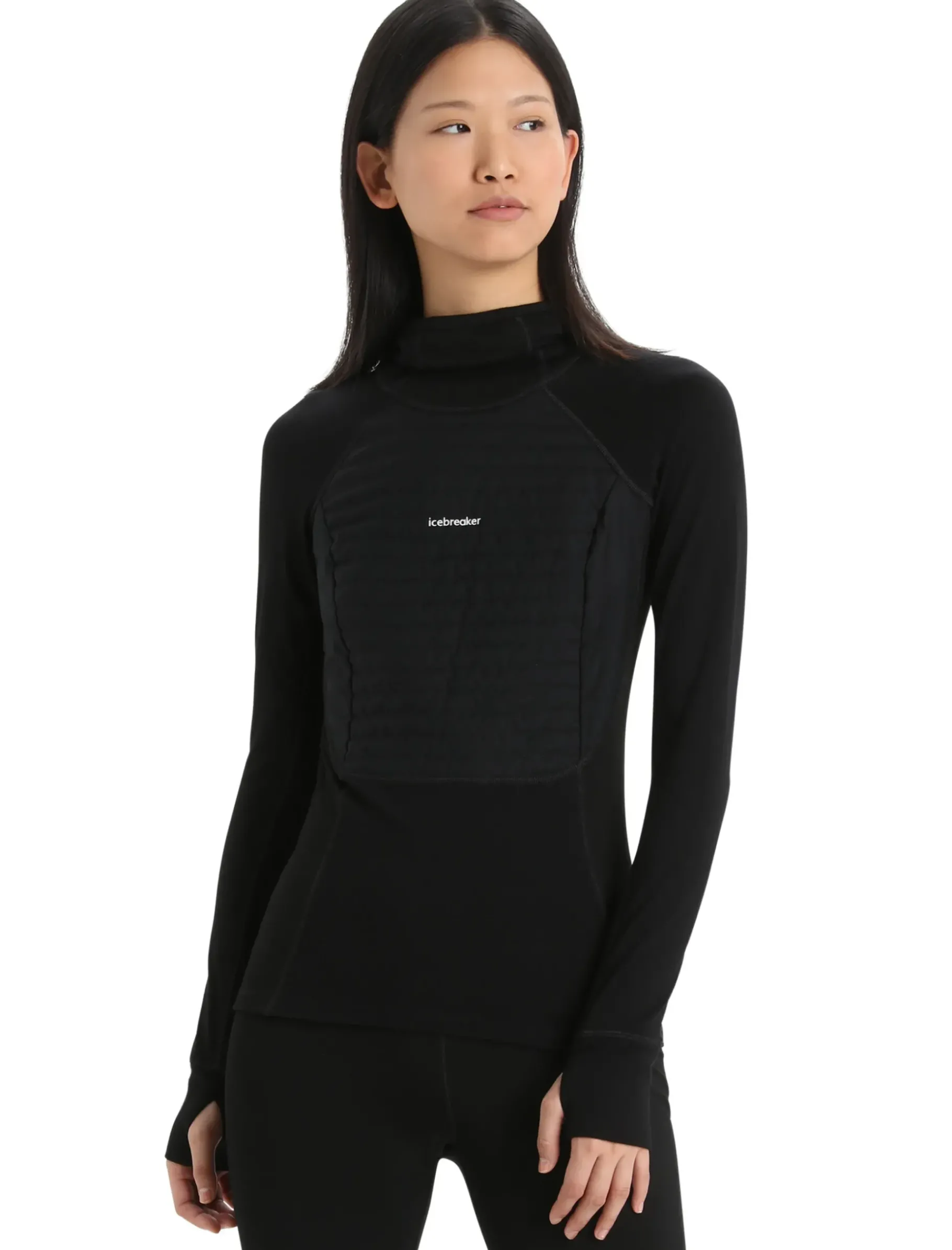 Damen Icebreaker Funktionswäsche & Base Layer^Zoneknit™ Merino Isolierter Zip-Hoodie Damen