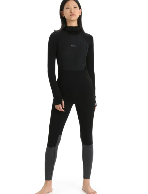 Damen Icebreaker Funktionswäsche & Base Layer^Zoneknit™ Merino Isolierter Zip-Hoodie Damen