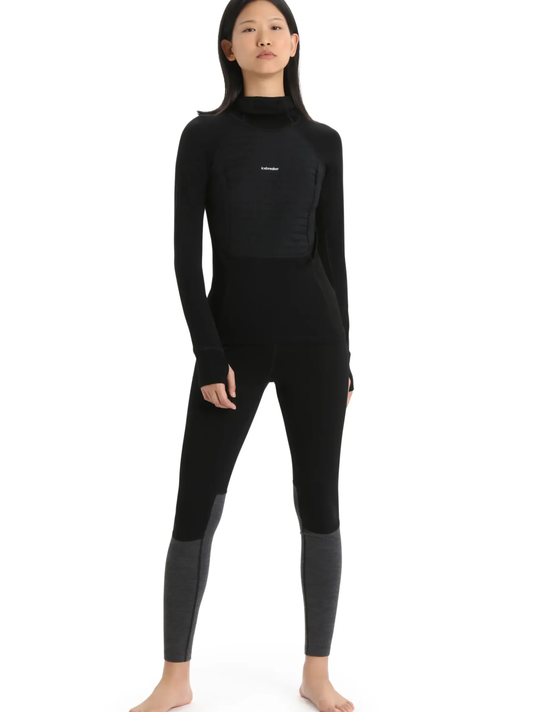 Damen Icebreaker Funktionswäsche & Base Layer^Zoneknit™ Merino Isolierter Zip-Hoodie Damen