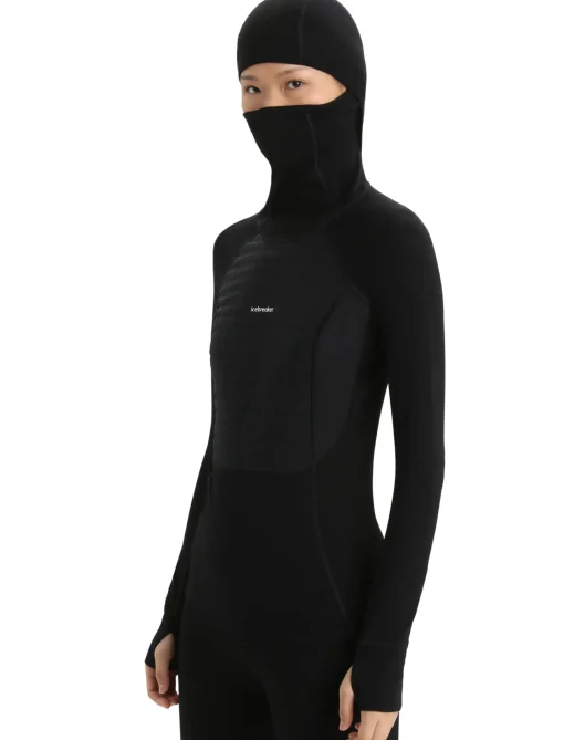 Damen Icebreaker Funktionswäsche & Base Layer^Zoneknit™ Merino Isolierter Zip-Hoodie Damen