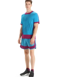 Herren Icebreaker Kurzarmshirts^Zoneknit™ Merino Kurzarmshirt Geodetic Herren