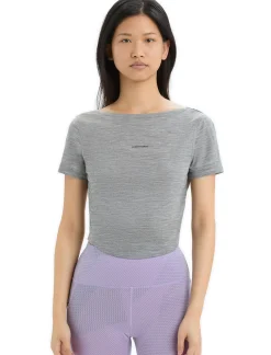 Damen Icebreaker Kurzarmshirts^Zoneknit™ Merino Scoop Back T-Shirt Damen