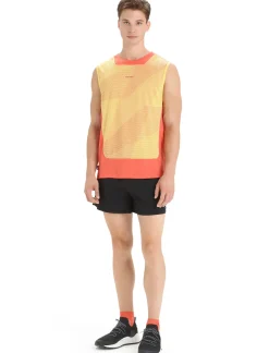Herren Icebreaker Kurzarmshirts^Zoneknit™ Merino Tanktop Geodetic Herren