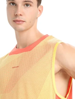 Herren Icebreaker Kurzarmshirts^Zoneknit™ Merino Tanktop Geodetic Herren